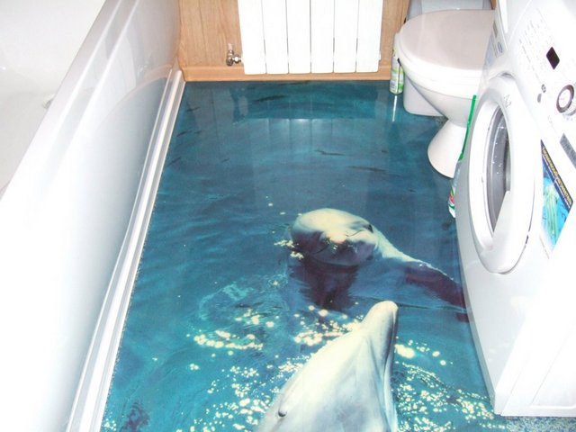 Такие дельфины будут уместны, наверное, только в ванной комнате