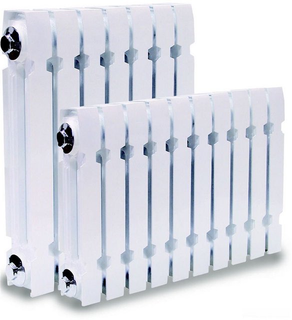 Современные чугунные радиаторы могут, с некоторыми оговорками, применяться в системах с электродными котлами