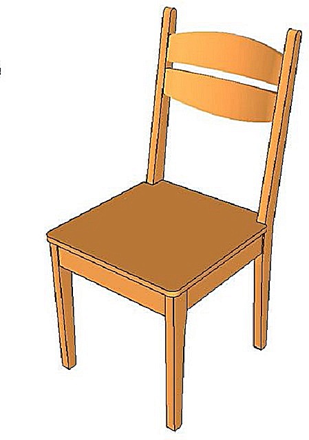 Попробуем собрать классическую модель стула