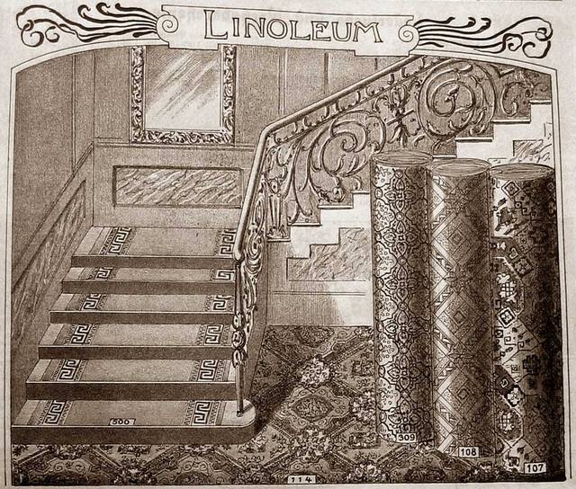 Линолеум известен человечеству со второй половины XIX века