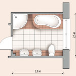 Схема ванной комнаты