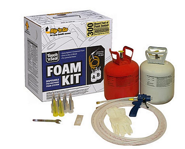 Такого комплекта «Foam Kit - 300» достаточно для того, чтобы покрыть 25-миллиметровым слоем термоизоляции 28 квадратных метров!