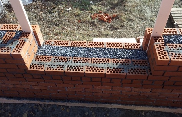 Типичное использование керамзита для утепления стен