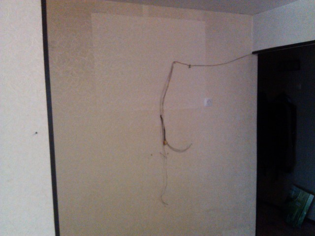 Стена на которую мы будем устанавливать телевизор