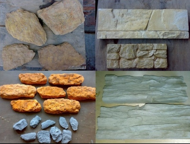 Различные типы искусственных камней