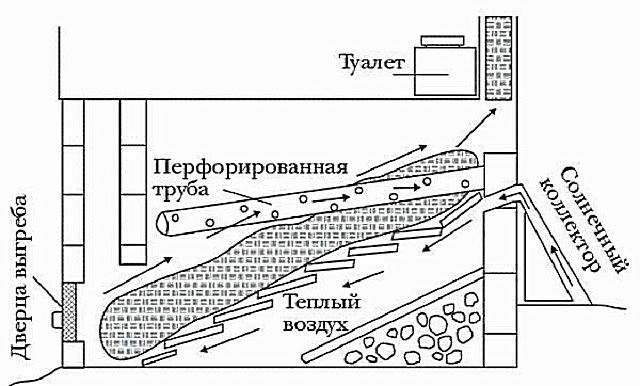 Схема стационарного компостирующего биотуалета