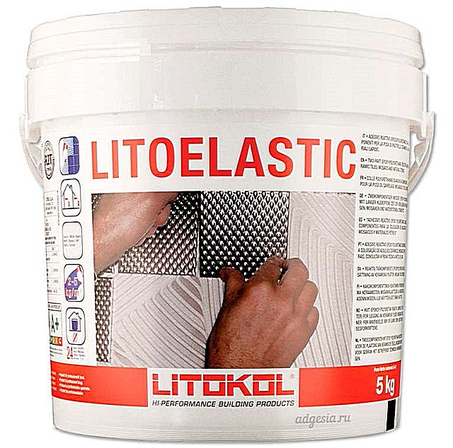 Заводская упаковка клея на полиуретановой основе «Litoelastic»