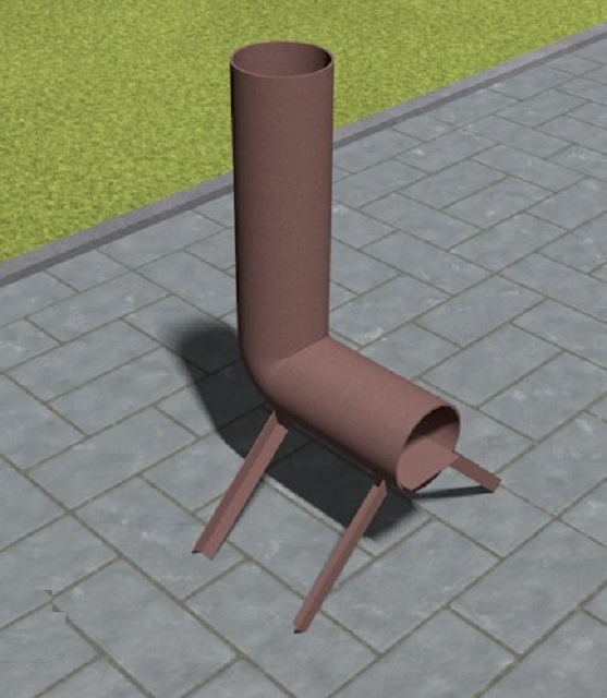 Самая простейшая конструкция ракетной печки