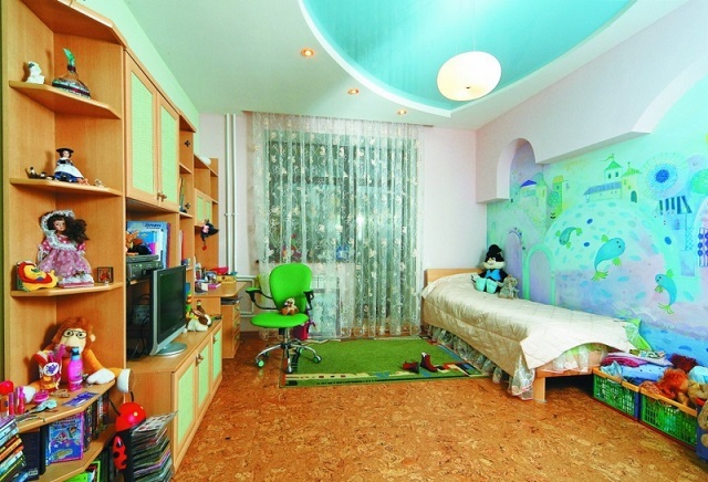 Детскую комнату хочется сделать яркой и жизнерадостной. Однако, во всем нужна мера