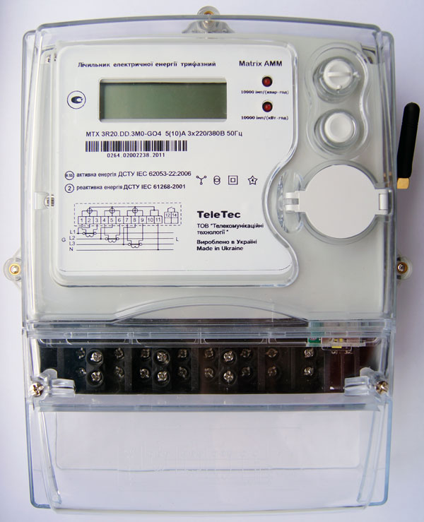 Электронный счетчик электроэнергии трехфазный MTX3 с GSM