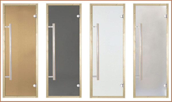 Стеклянные двери для бани и сауны: выбор и установка