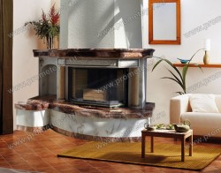 Фронтально-угловой камин Феникс 2