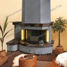 Фронтально-угловой камин Феникс 2