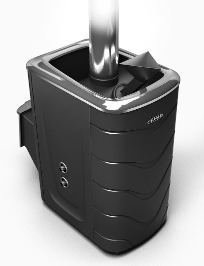 Печь банная Гейзер 2014 Антрацит с теплообменником