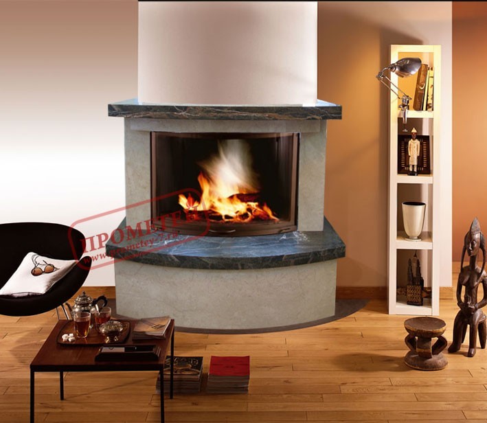Фронтальный камин Аполло