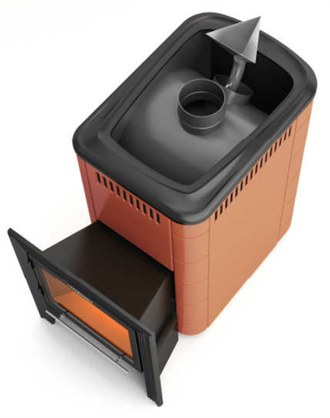 Печь банная Термофор Ангара 2012 Витра Терракота