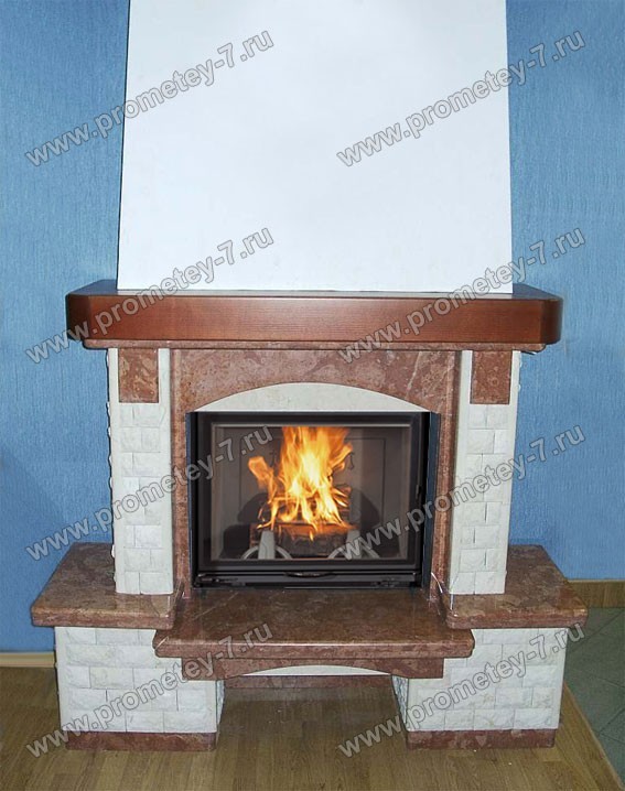 Фронтальный камин Вероника