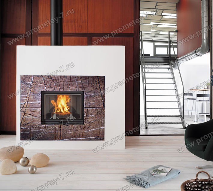 Фронтальный камин Древесный