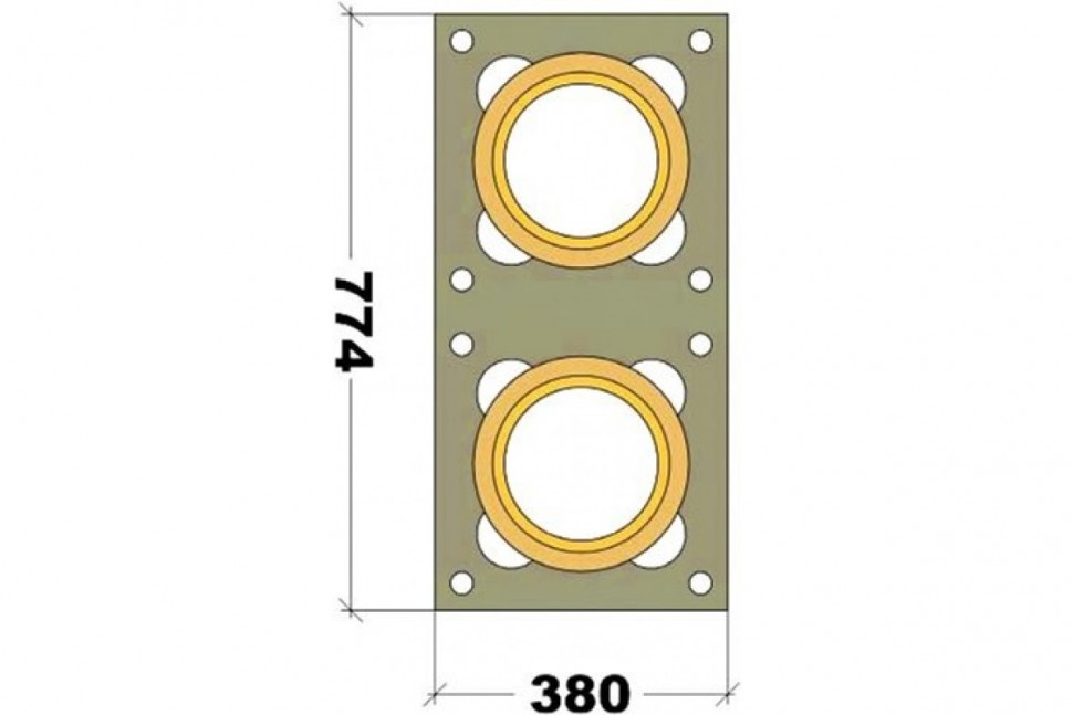 Дымоход Ecoosmose Диаметр 160 мм, 10 метров