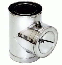 Тройник 90° коаксиальный прочистной CCTDRH 130/200