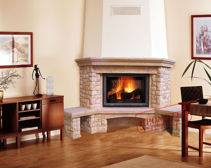 Угловой камин Валенсия