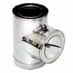 Тройник 90° коаксиальный прочистной CCTDRH 150/250