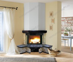 Угловой камин Вера 5