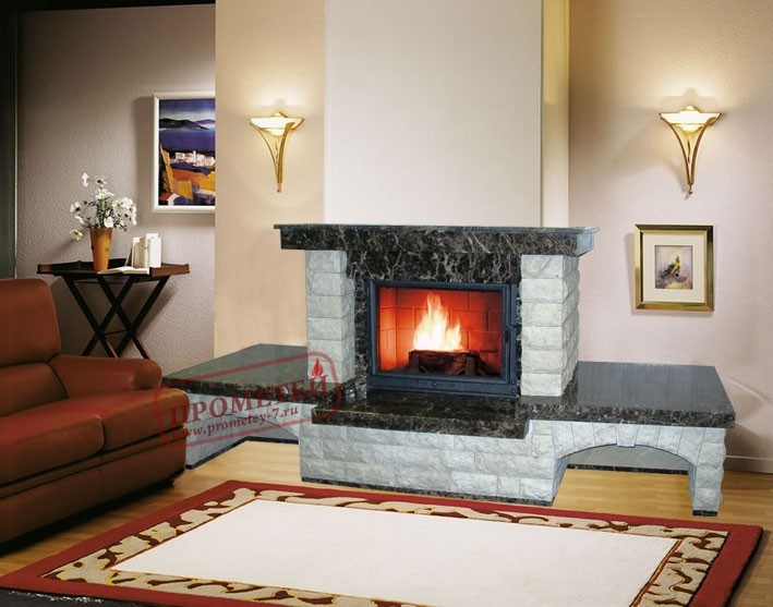 Фронтальный камин Мираж