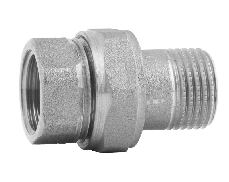 Соединитель прямой никелированный американка 161 3/4