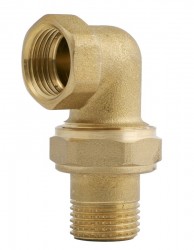 Соединитель угловой латунный американка 152 1/2