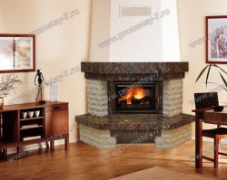 Угловой камин Эдисон